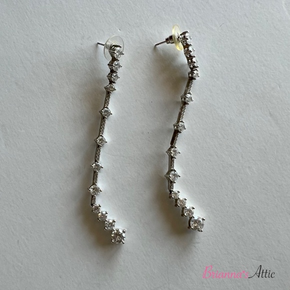 Novecento25 pendant earrings with cubic zirconia 92.5% Sterling Silver - Picture 8 of 9